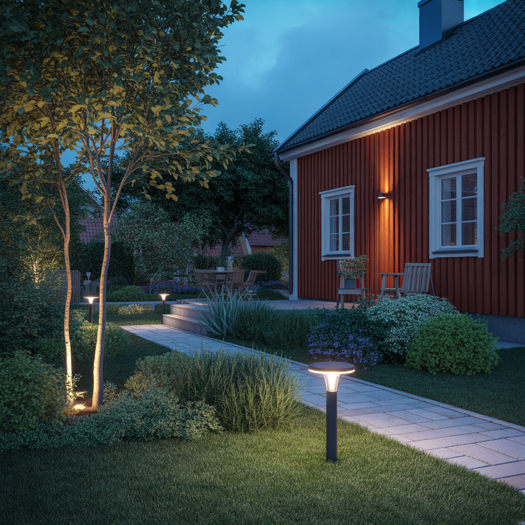 9.Sa skapar du en optimal utebelysning for tradgarden