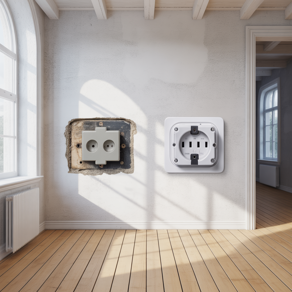 byta ojordat till jordat i aldre hus krav och kostnad